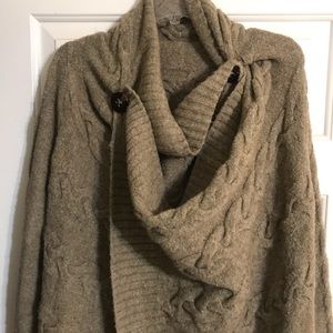 Oversized wool cardigan